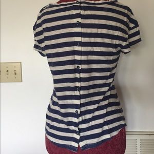 Old navy button back striped top